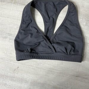Gray sports bra from celestial Bodiez. Doesn’t fit me anymore so sad.